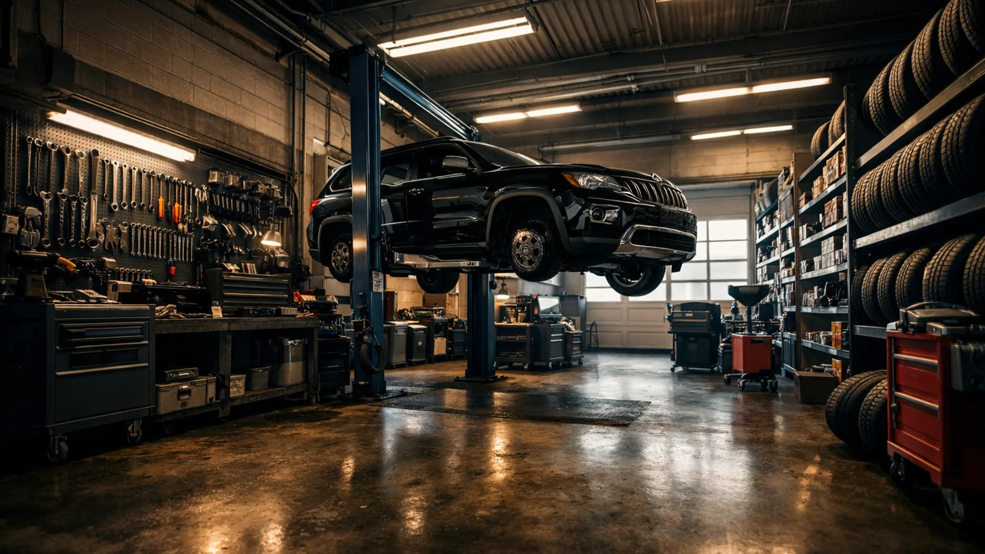 Jeep service workshop